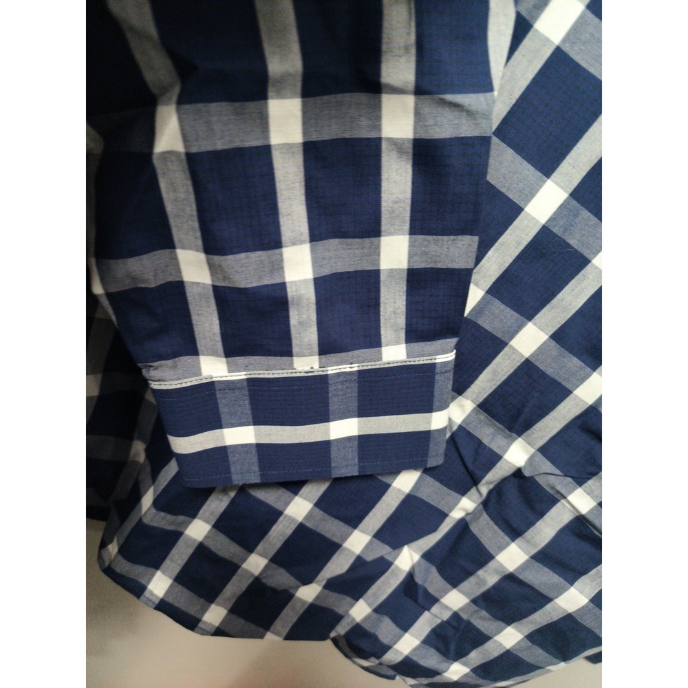 Nick Graham Modern Fit Men's Cotton Dress Shirt & Tie Set Blue 2XL 18-18.5 36-37 - Picture 10 of 12
